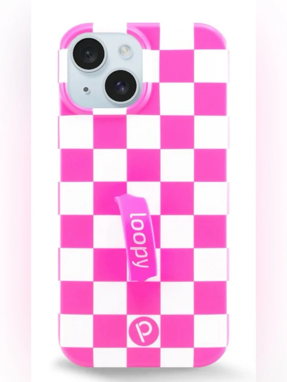 Loopy Pink Checkerd